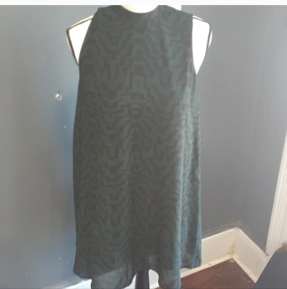 BB DAKOTA green Babydoll Dress Sz M - Picture 14 of 14